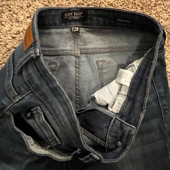 Judy Blue Distressed Skinny Jeans Women 7/28 - Picture 3 of 5